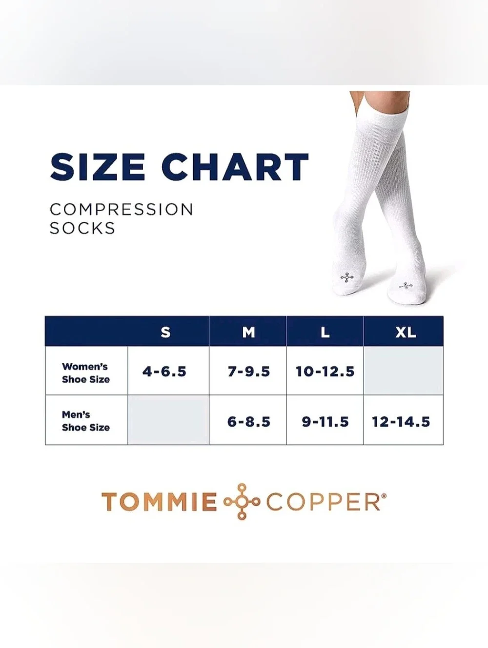 Tommie Copper 4 Pack SnugStay Knee High Compression Socks Argyle Stripe 7-9.5